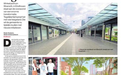 Voorpagina Eindhovens Dagblad over VOLOP Stads-hart Woensel